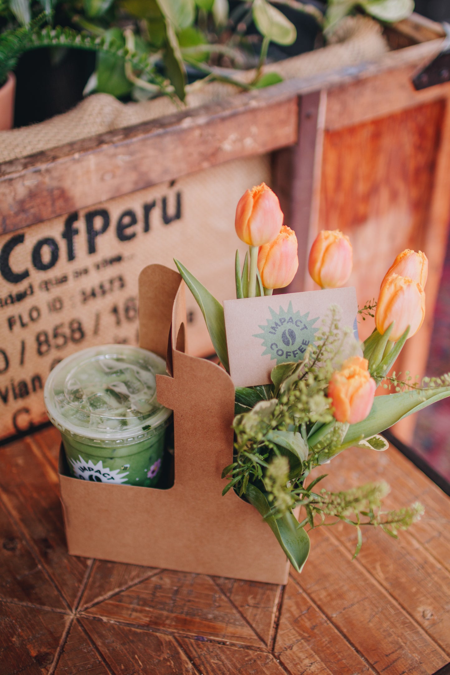 Valentine's Day Coffee + Flowers