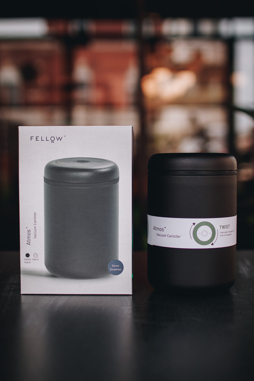 Fellow Atmos Matte Black 1.2L Vacuum Canister