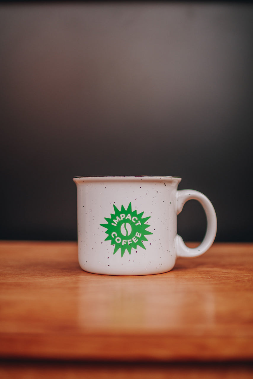 White Speckled Camp Mug